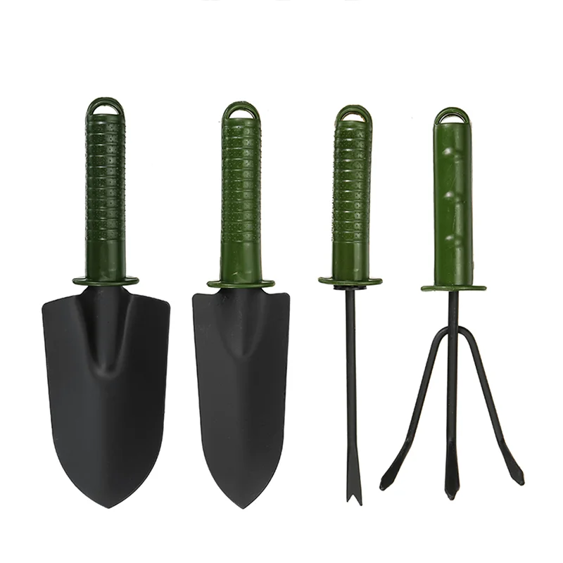 3/4Pcs Portable Gardening Tools Set Rake Fork Cultivator Trowel Kit Garden Tool