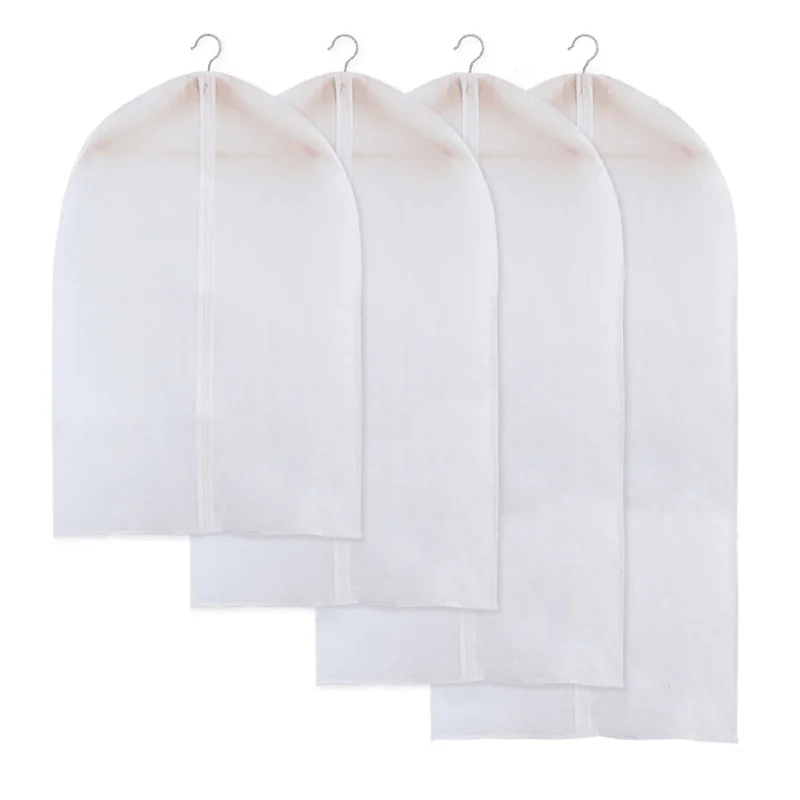 3Pcs Garment Clothes 3Pcs Garment Clothes Covers Protector Dustproof Waterproof Hanging Clothecovers Protector Dustproof Waterproof Hanging Clothes Storage Bag for Coat Dress Windcoat Closet Organizer