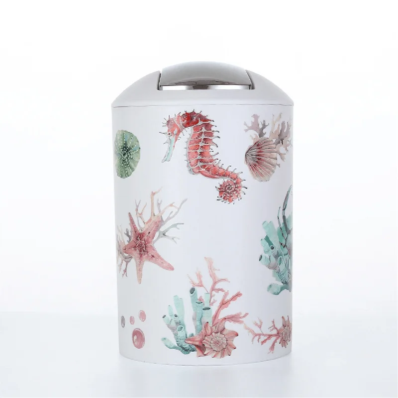 6Pcs Printed European Plastic Starfish Bathroom Toiletries Set for Bathroom Hotel Home Decor Supplies