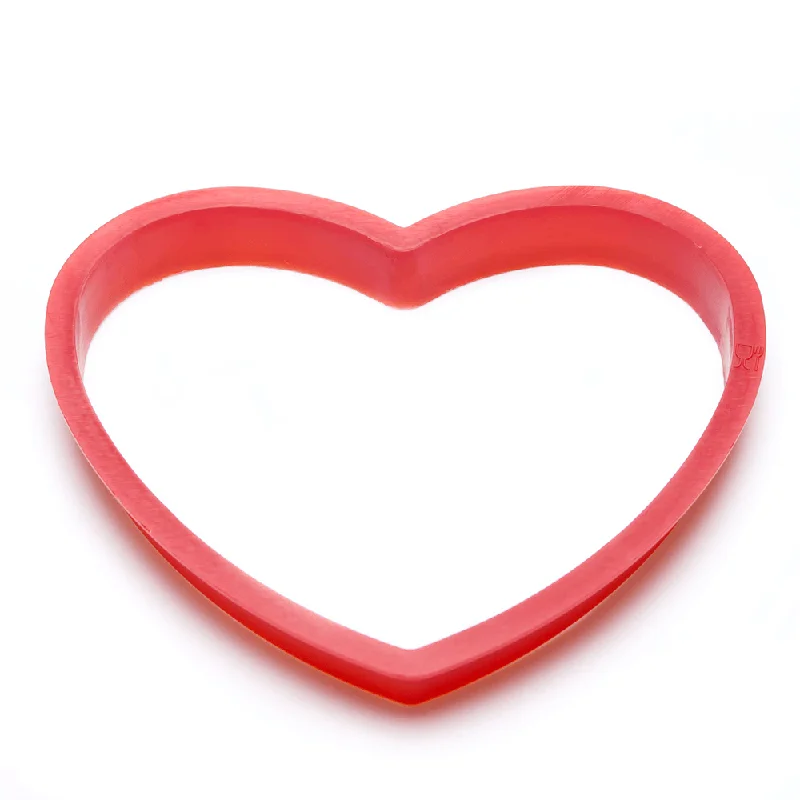 6Pcs/Set Heart Shaped Plastic Cake Mold Cookie Cutter Biscuit Stamp Sugarcraft Cake Decorations