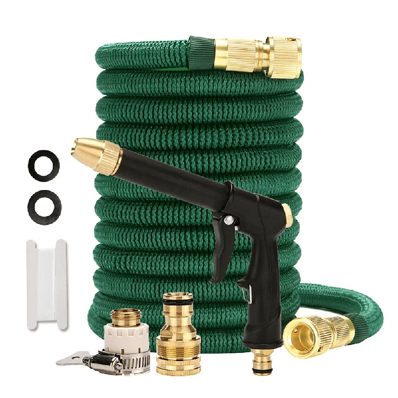 Expandable Garden Hose Adjustable Nozzle Telescopic Magic Hose High Pressure Car Wash Hose Sprayer Set