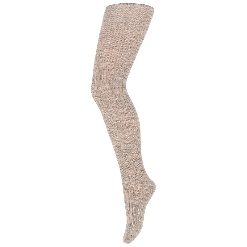 Mp Danmark Marley Tights Light Brown Melange