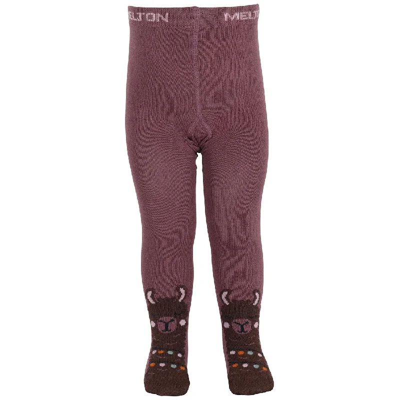 MELTON Grape Shake Llama tights