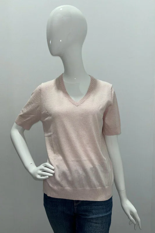 Minnie Rose Cotton V Neck