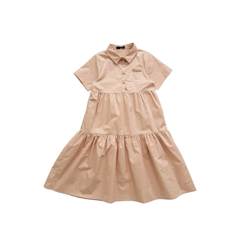 Girl Tiered Dress - Pink - SG2311098A