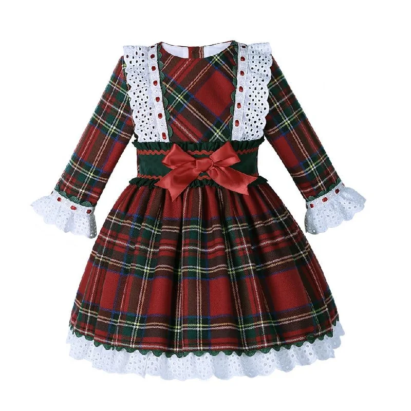 Tartan Laced Cuff Dress