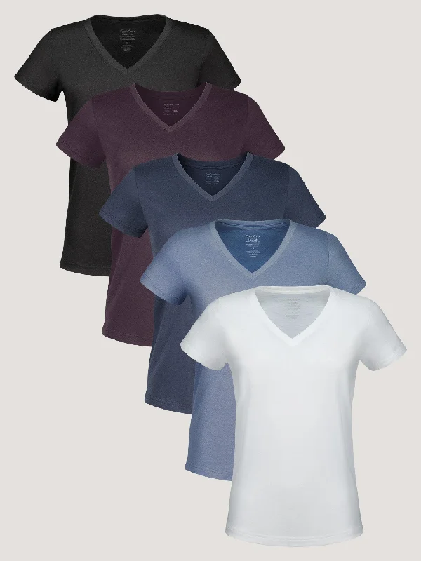 Women's V-Neck Midnight 5-Pack