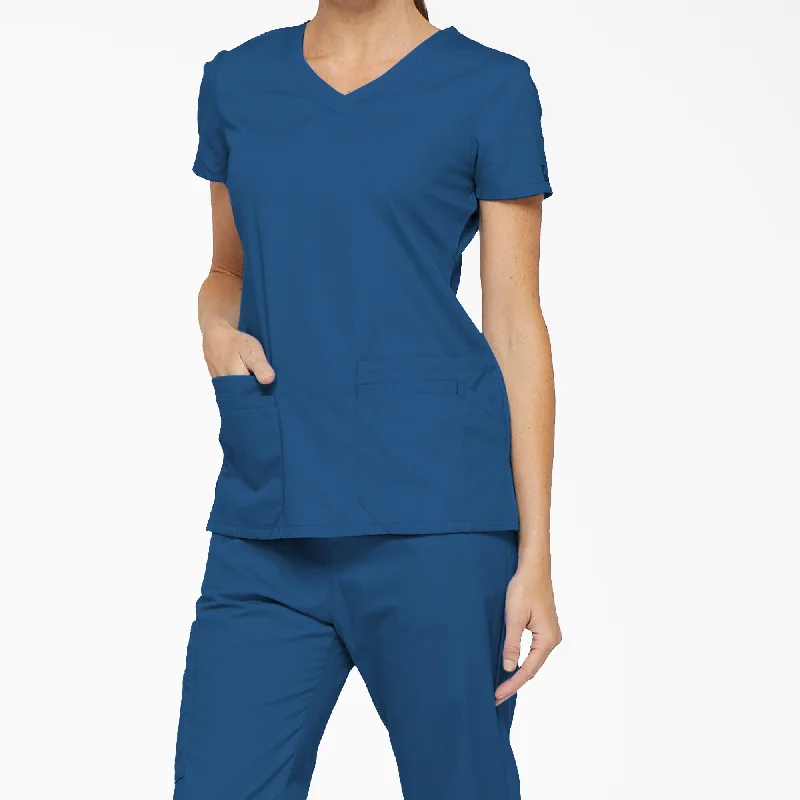 Dickies Women's EDS Signature V-Neck Scrub Top_Royal