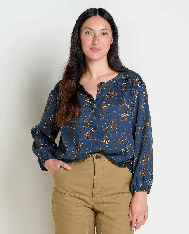 Manzana Long Sleeve Peasant Top