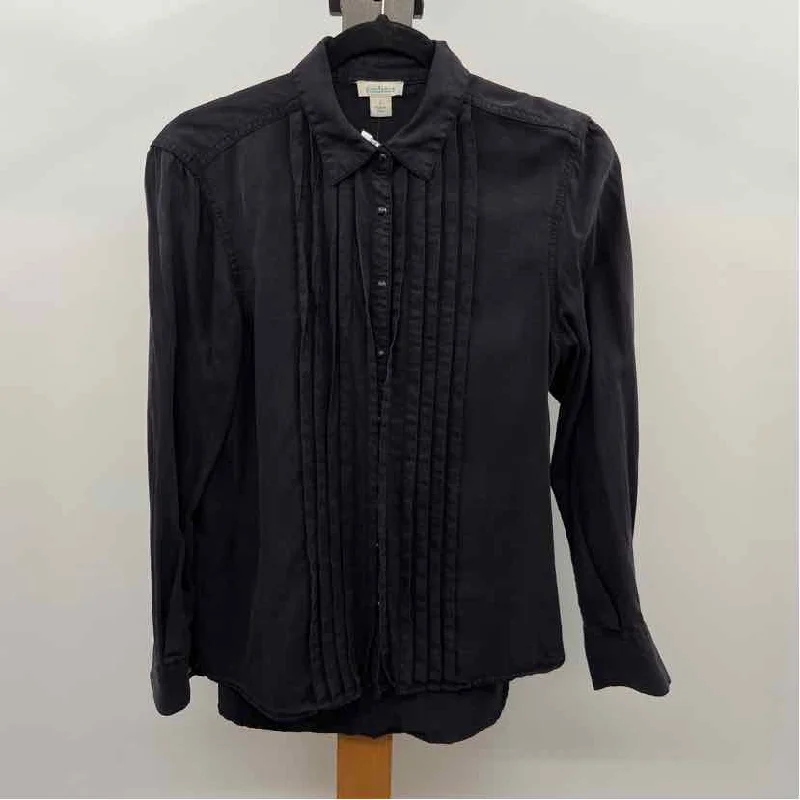 Sundance Women's Size S Black Solid Long Sleeve Shirt