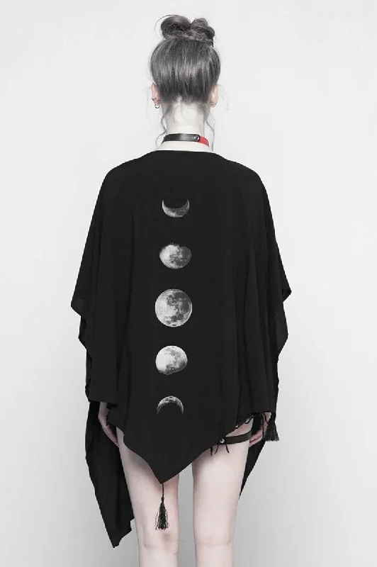 Gothic Goddess Moon Phase Cardigan