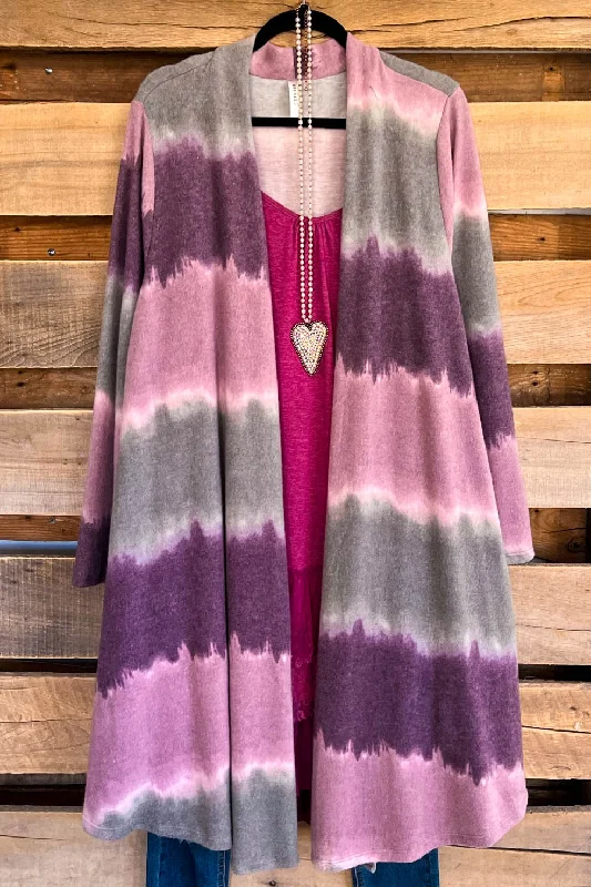 Running Down Dreams Cardigan - Plum