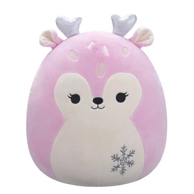 Christmas Squishmallow Falala the Pink Fawn with Snowflake Embroidery 5" Stuffed Plush by Jazwares