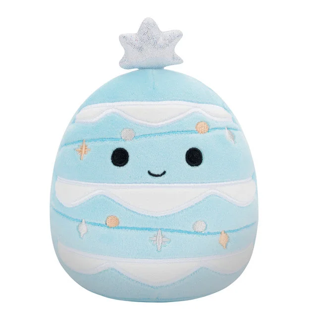 Christmas Squishmallow Keiko the Light Blue Christmas Tree with Snow Trims 8" Stuffed Plush by Jazwares