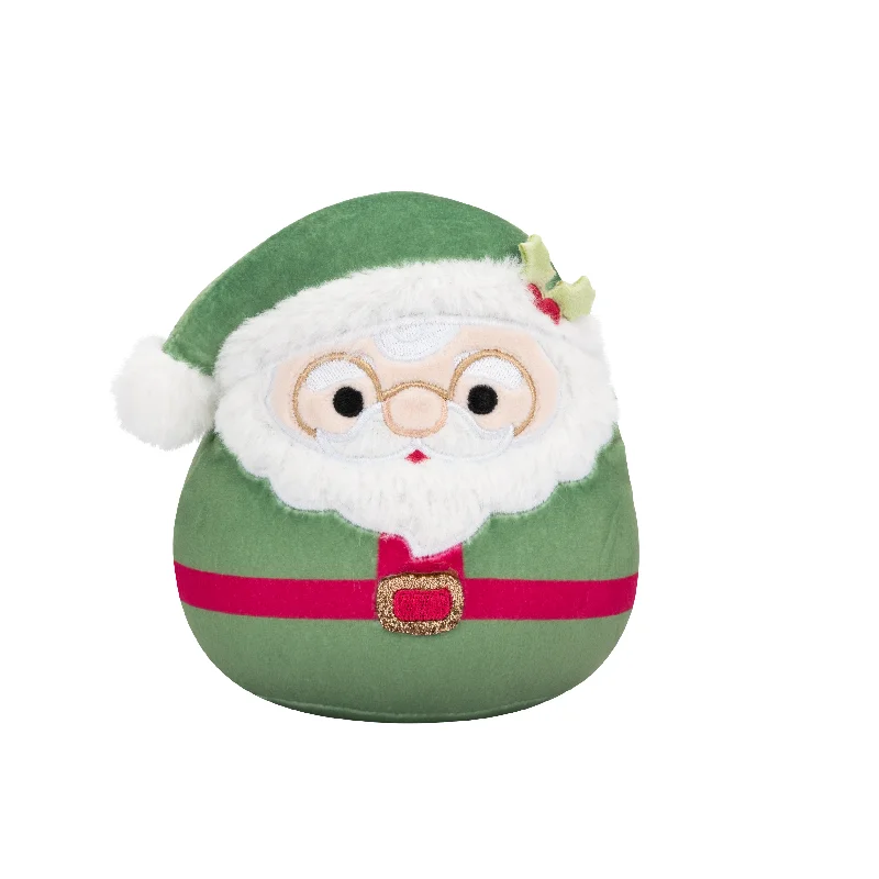 Christmas Squishmallow Nick the Pastel Muted Green Santa with Holly 12" Stuffed Plush by Jazwares