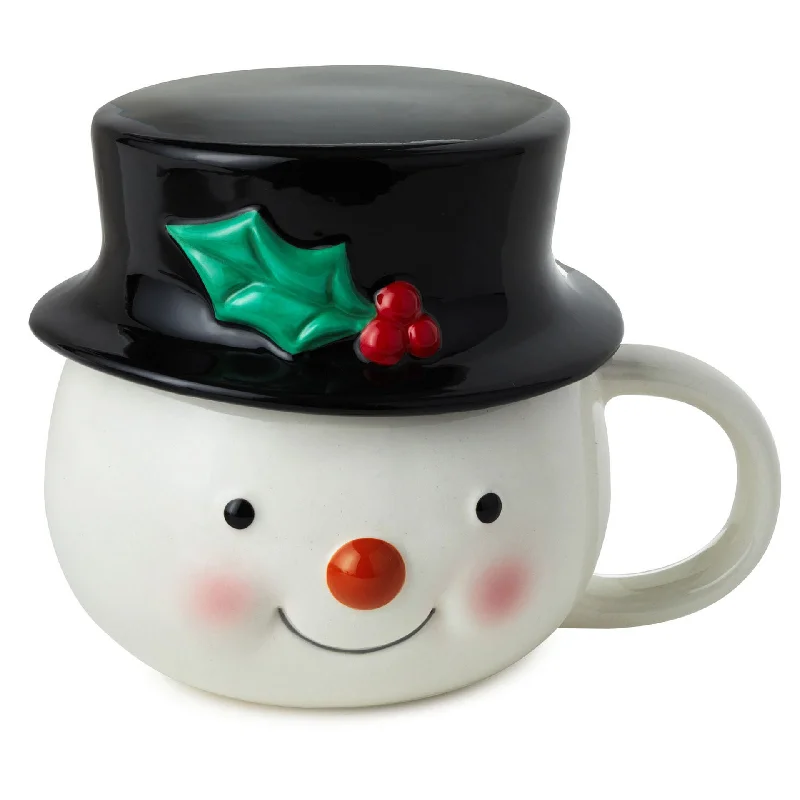 Hallmark 20th Anniversary Snowman Sculpted Mug With Sound