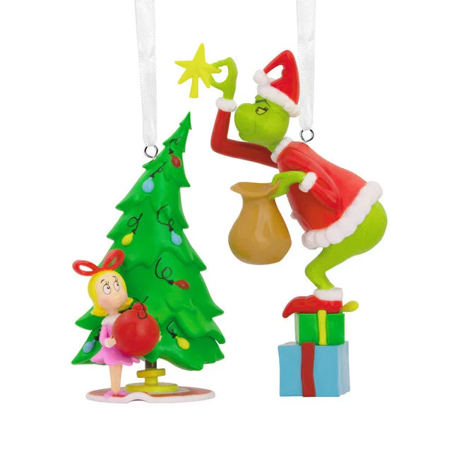 Hallmark Dr. Seuss's How the Grinch Stole Christmas!™ Grinch and Cindy-Lou Who Hallmark Ornaments, Set of 2