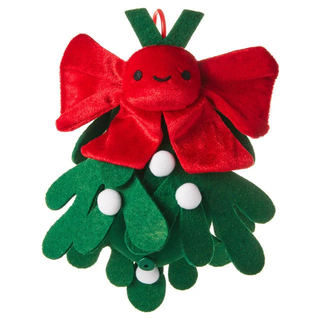 Hallmark Merry Kiss-mas Drop-Down Plush Mistletoe With Sound