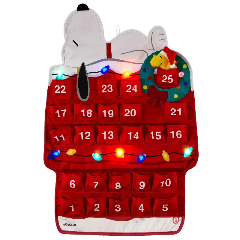 Hallmark Peanuts® Light-Up Snoopy Doghouse Musical Countdown to Christmas Calendar