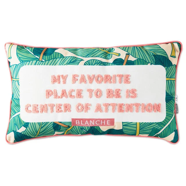 Hallmark The Golden Girls Blanche Devereaux Quote Throw Pillow, 22x13