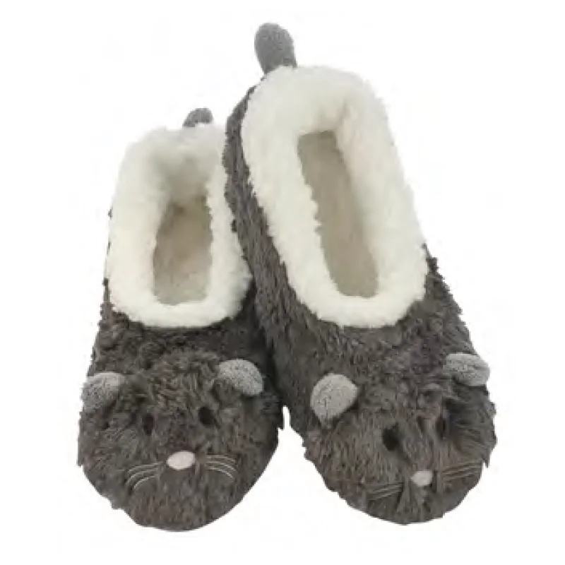 Women's Furry Animals Cozy Snoozies® Gray Mouse