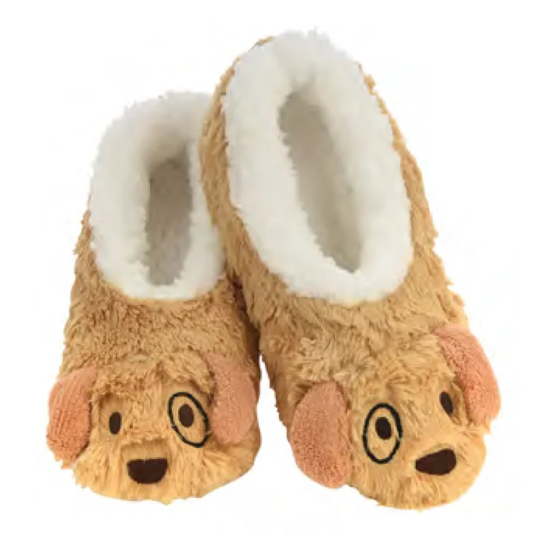 Women's Furry Animals Cozy Snoozies® Tan Puppy Dog