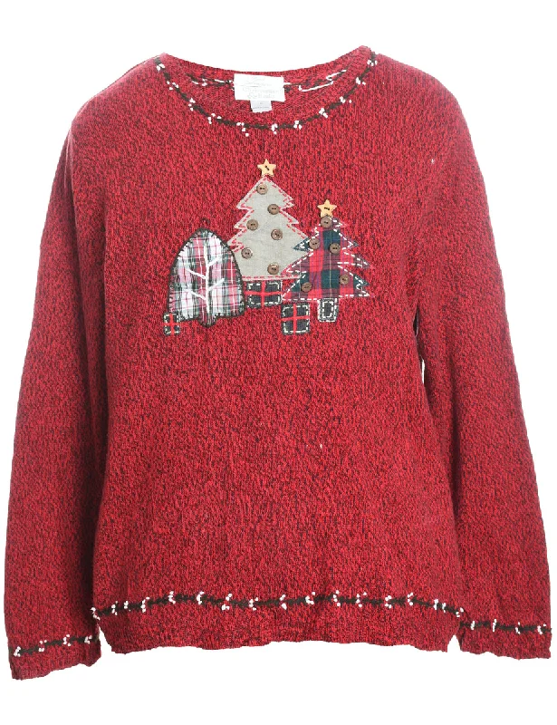 Christmas Tree Design Jumper - L