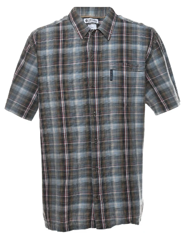 Columbia Short Sleeve Checked Shirt - L