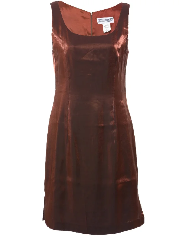 Copper Evening Dress - M