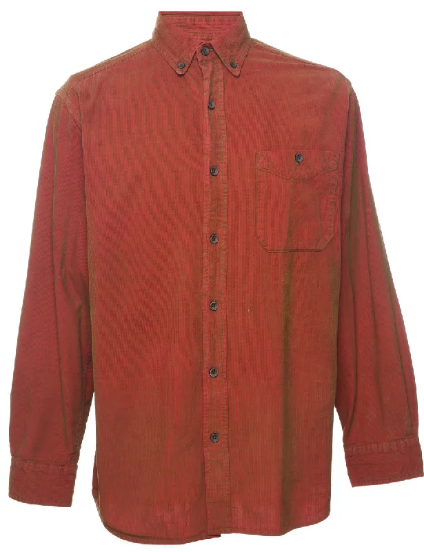 Corduroy Maroon Shirt - M