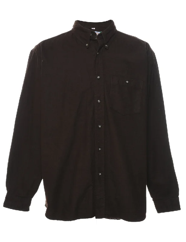 Dark Brown Classic Shirt - L