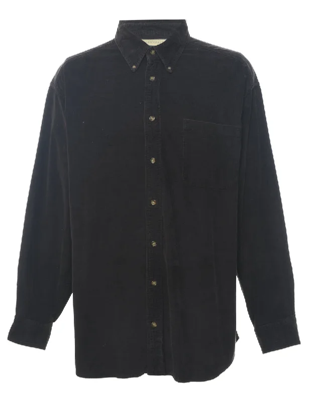 Dark Brown Corduroy Shirt - XL