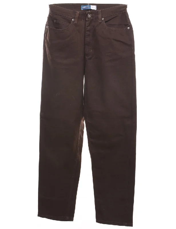 Dark Brown Tapered Jeans - W28 L29