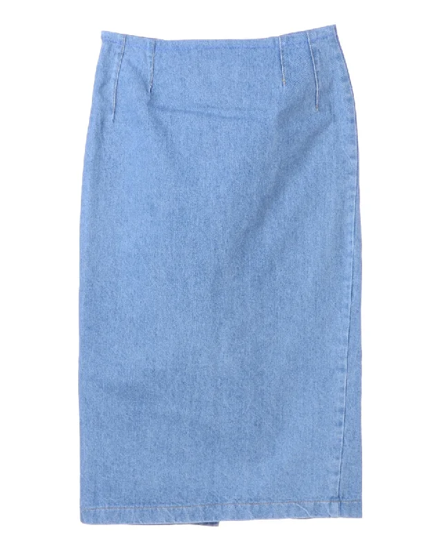 Denim Midi Skirt